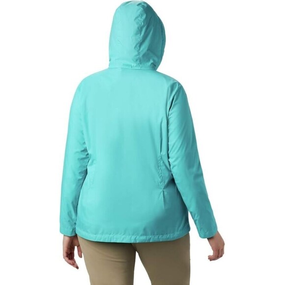 Columbia Women's  Switchback Waterproof Packable Rain Jacket, Miami, XS - Picture 3 of 6